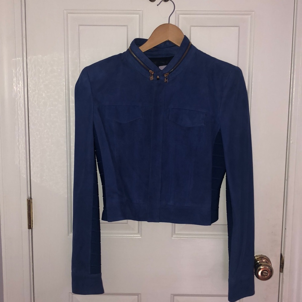 AUTHENTIC Herve Leger Suede Jacket